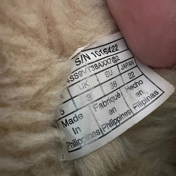 Ugg Mini Boots Bailey Button II Chestnut High Top Sheepskin Boot Women’s Size 5 - Picture 7 of 7